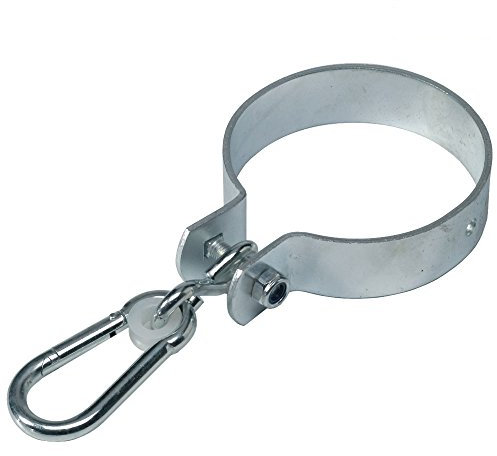 Wickey Stabile runde Schaukelschelle mit Karabiner, Ø100mm - Sicher & Langlebig für Outdoor-Schaukeln, Spieltürme und Klettergerüste