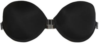 Infiore Fascia Push-Up 2013 – con Ferretto, Apertura Frontale, Schiena in Silicone Trasparente e Spalline Multiuso, Nero, 2°