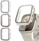Lovmunia 3-Stück Schutzhülle mit Displayschutzfolie Kompatibel mit Apple Watch SE/6/5/4 40mm, Rundum Ultradünne Hard Gehäuse Eingebaut Kratzfest Gehärtetes Glas Schutzfolie für iWatch 40mm