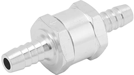 Rückschlagventil, Rückschlagventil, Einweg-Öl, Benzin, Rückschlagventil, Aluminiumlegierung, Universell für Kraftstoff, Benzin, Öl, Benzin, Wasser, Einwegkraftstoff (8 mm)