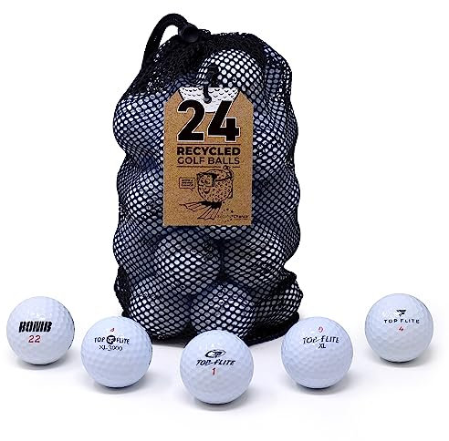 Second Chance Top Flite 24, Mix Grade A Lakeballs Golf, Hochwertige Golf Balls, Golfbälle lakeballs