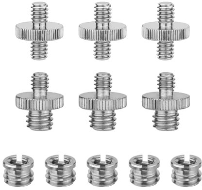 11pcs Mic Stand Adapter, 3 Types Microphone Stand Adapter Mic Screw Adapter Tripod Screw Adapter Camera Mic Mount Adapter for Tripod Microphone Stand Camera