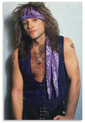 XXueMei Jon Bon Jovi-3Sänger Musikposter, Albumcover, Poster, dekorative Gemälde, Leinwand, Wandposter und Kunstdrucke, moderne Heimdekoration, Poster, 30 x 45 cm, ungerahmter Stil