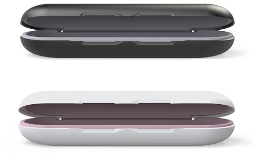wober Reiseetui für Oral-B Vitality Pro elektrische Zahnbürste, Reise-Etui für Aufbewahrung von Oral-B Pro 3500 Electric Toothbrush Travel Case, speziell für die Oral B Pro und Vitaliy (Schwarz+Rosa)