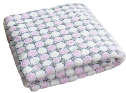 XXIUDEE Lot de 4 couvertures apaisantes à usages multiples pour chiens et chats - Protection de meubles pour canapé, lit, voiture (rose, 100 x 80 cm)