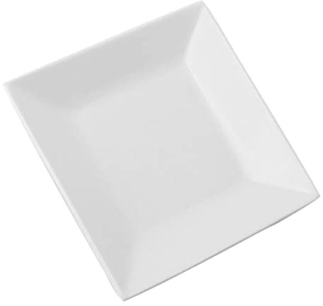 Ciieeo Plato De Cerámica Cuadrado De 6 Pulgadas Para Servir Cenas Sushi Filetes Y Aperitivos Vajilla Alta Para El Hogar