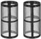 M METERXITY 2-Pack 100 Mesh Stainless Steel Filter Screen, Reusable Water Pump Strainer Replacement for Sediment Filter T Strainer, Inline Water Filter Accessory [Black]