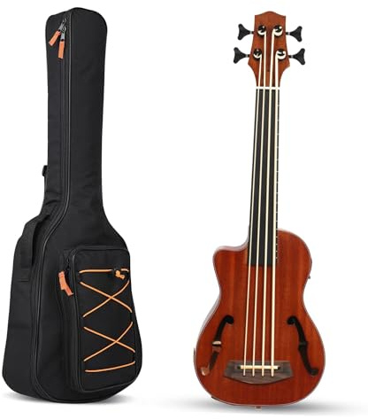 Professional Ukulele Linkshänder-Ukulele-Bass-E-Bass 30-Zoll-Bass-Ukulele Mit Bünden Elektrischer Ukulele-Bass Mit Performance-Tasche