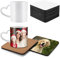 Yocdunm Lot de 12 tasses à sublimation vierges avec dos en liège - 325 ml - Blanc uni - Grande poignée - Avec boîtes anti-cassure