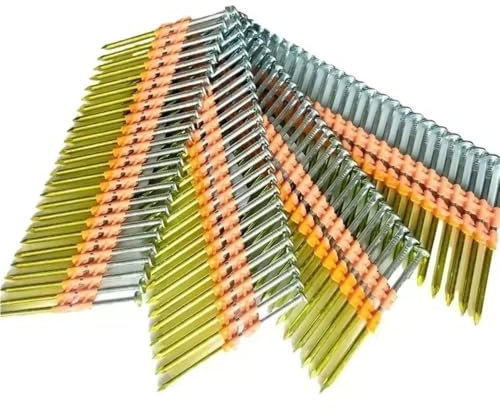 High Hardness Plastic Row Nails for Wood Furniture Decoration, Length 60/75mm 21 Degree Framing Nails(75mm)