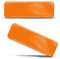 SkinoEu 2 x Aufkleber 3D Gel Silikon Stickers Autoaufkleber Auto Motorrad Fahrrad Helm Laptop Abzeichen Emblem Orange SP 3 O