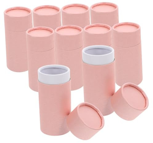 DOITOOL 10stücke Rundrohrbox Aus Papier Rohrverpackung Mit Deckel Zylinder Für Basteln Papprohre Zum Aufbewahren Papieraufbewahrungsbox Für Ätherische Öle Und Teedosen