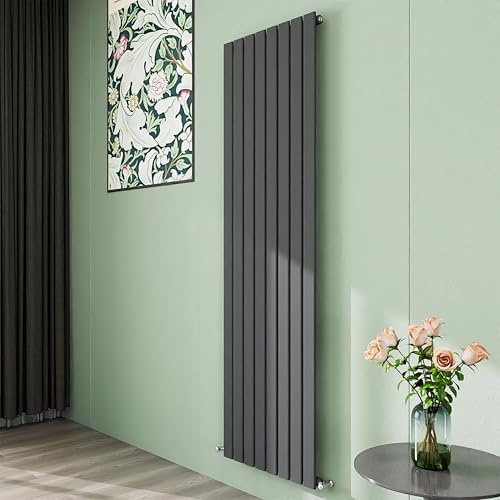 Simple Bathroom 1800×544mm Vertical Panel Designer Radiator Anthracite Single Flat Panel Central Heating Radiators