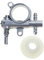 CS350 OLIO CS260 CS270 CS271 CS280 CS320 CS351 CS355T CS2600 40,6 cm 3600 CHIANSAW 36CC Catena parte motosega con filo tampone anulare tubo dell'olio a vite senza fine Filtro arburetor riparazione
