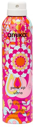 amika Perk Up Ultra Oil Control Dry Shampoo 245ml I Trockenshampoo gegen fettige Ansätze I Intensive Öl-Kontrolle & Volumen I Für besonders schnell fettendes Haar I Vegan, ohne Parabene & Sulfate