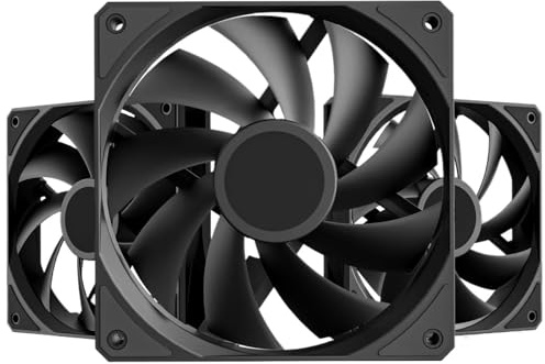 FA120 PC Case Fan 120mm ARGB Cooling Fan 4pin PWM High Performance Quiet Chassis Fans 3-Pack(FA120 Black ARGB)