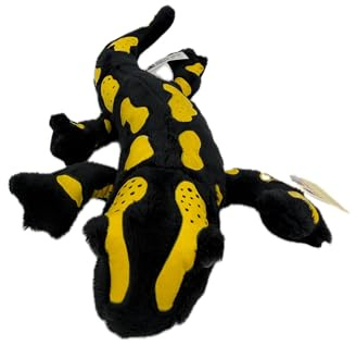 Cornelißen Feuersalamander Kuscheltier L 29 cm Schwarz Plüschtier Echse Stofftier Kinder Geschenk