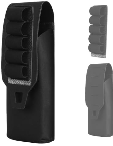 MOLLE Tasche Tattiche per Cartucce, con Caricatore di Fucile a Canna Liscia | Taglio al laser, chiusura elastica, 5 cartucce calibro 12, per 5,56 mm, per cintura da caccia, zaino