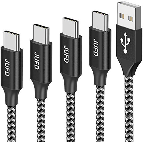 JUFD USB Typ C Kabel,[4Pack 0.5M 1M 2M 3M] 3A USB C Ladekabel und Datenkabel Fast Charge Sync schnellladekabel für Samsung Galaxy S10/S9/S8+,Huawei P30/P20, Google Pixel, Sony Xperia XZ,OnePlus 6T