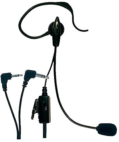 HAMRADIOSHOP Albrecht AE30 - Micrófono Auricular con PTT y VOX para Midland