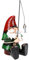 AB Tools Gartenzwerg, handbemalt, Metall, 20 x 18 x 39,5 cm