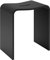 Decor Walther Stone Stool Duschhocker, schwarz matt LxBxH 40x28x46cm
