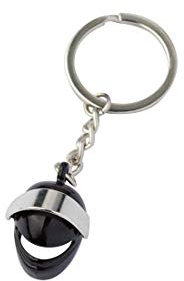 DonJordi Schlüsselanhänger Helm für Motorradfahrer & Biker (schwarz)