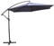 Alfresia 3 Metre Hanging Cantilever Parasol - 3M Garden Hanging Umbrella for Outdoor Patio, Water Resistant, UV Protected, Hand Crank Mechanism, Air Vent, Flexible Sun Shade, Blue