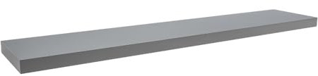Velano - Bücherregal Wand - Wandregal 118x23.5 cm - Regal Wand - Schweberegal - Hängeregal - Regalbrett - Grau - Küchenregal - Bücherregal Kinder - Deko Wohnzimmer - Gewürzregal Wand