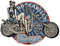 Finally Home Retro Rockabilly 80er Biker Patch zum Aufbügeln | Vintage Motorrad Kutte Patches, Usa Amerika Rückenaufnäher, Motorradjacke Rückenpatch, Old School Aufnäher für Lederwesten