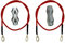 Polywire to Energizer Connector with 2 Pieces Wire and Wire clamp for Electric Fence Connection