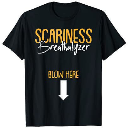 Alkoholtester Blow Here Lazy Halloween-Kostüm, lustiger Humor T-Shirt