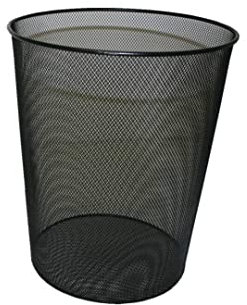 Papelera Rejilla Grande Negra