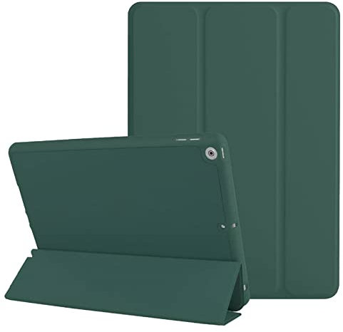 Smart Case for iPad mini 6 (8.3 Inch, 6th Generation, 2021 Release) With Auto Sleep/Wake Function and Pencil Support, Shockproof Soft TPU Back Smart magnetic Cover (Emerald Green)