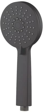 Blue Canyon Artemis 3 Way Shower Head, Black