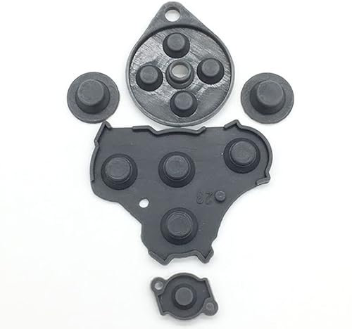 YANHAO [Videospielteile] 6 Sätze for Nintendo Gamecube NGC Controller, leitfähiges Silikon-Tastenfeld, Ersatz [Ersetzen]