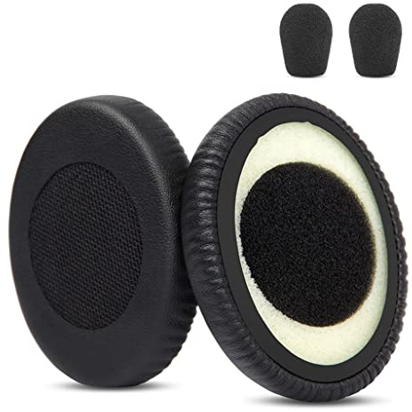 Premium Proteinkleder Ersatz Ohrpolster für Sennheiser PC5.2 Chat PC8.2 Chat PC3.2 Chat Headset Ersatz-Ohrpolster