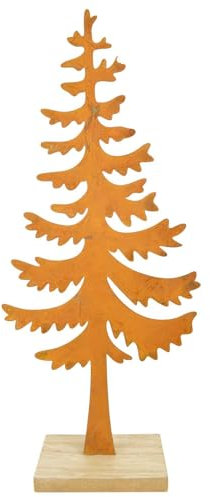 Dadeldo Living & Lifestyle Tannenbaum Metall Weihnachtsdeko rost 24cm