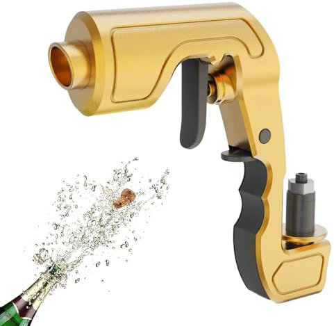 Abiemuce Pistolet à Champagne, Distributeur de Vin de Pistolet à Bière, Pistolet à Champagne, Pistolet à Champagne, Distributeur de Vin de Champagne Réglable pour Halloween, Anniversaire, Fête de Noël