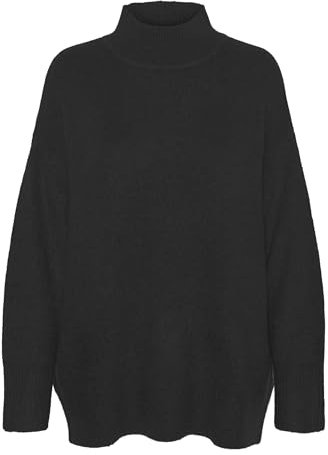 VERO MODA Vmphillis Ls Highnk Long Pullover Ga Boo