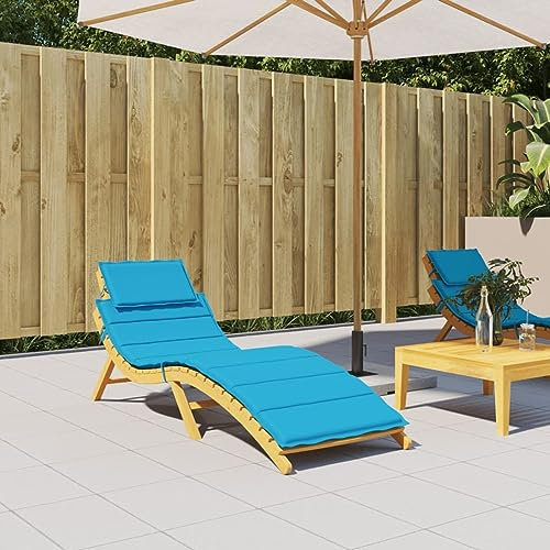 GuyAna Sonnenliegen-Auflage Blau 186x58x3 cm Oxford-Gewebe Liegestuhl-Sauna Saunaliege Outdoor