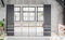 möbelando Falttürenschrank >Everly< in Graphit - 300x216x58cm (BxHxT)