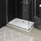 ZEYUAN Plato de Ducha, Cabina De Ducha, Borde Plato Ducha, Mampara Plato De Ducha, Antideslizante Ducha, Rectangular ABS 80x110 cm