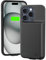 HUOBAO Battery Case for iPhone 15 Pro, 8500mAh Portable Charger Case for iPhone 15 Pro, Smart Rechargeable External Battery Pack Charging Phone Case for iPhone 15 Pro, 6.1 inch, Black