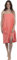 Sansibar Damen Saunasarong Saunakilt S-XXL mit Klettverschluss, Gummizug und Tasche mit gesticktem Säbel Logo 100% Baumwolle Coral
