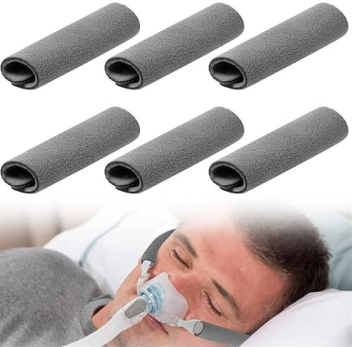 CPAP Gurtbezüge 6 Stück CPAP Gesichtspads CPAP Gesichtspolster CPAP Gurt Komfort Pads CPAP Gesichtspad CPAP Zubehör für Verringerung von Wange Rote Flecken und Einbuchtungen