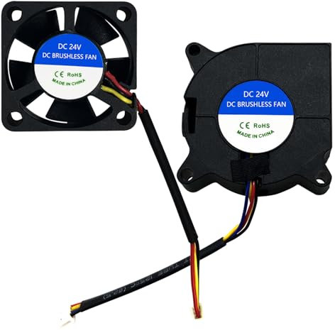 RugooSpink 1 PC 4020 Hotend Heatsink Fan for K1C/K1 Max Blower Fan Extruder Hot End Fan Replacement Fit for Creality 3D Printer, 3010 Axial Cooling Fan DC 24V