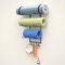 Lhysn 3-Tier Metal Yoga Mat Holder Wall, with 4 Hooks, Wall Mount Storage Rack for Yoga Mats, for Stretch Straps, and Resistance Bands, No Electricity Needed, Home Gym Decor