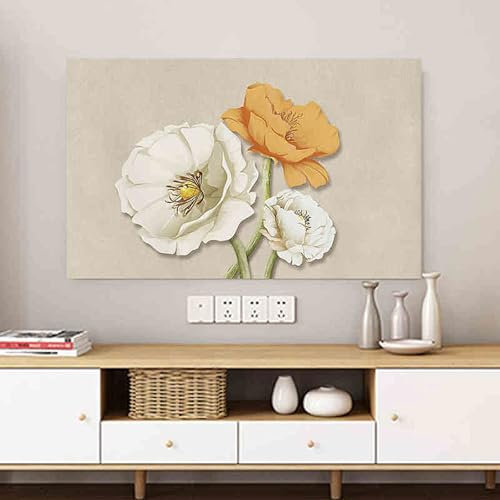 Cooalinar TV Staubschutz,Indoor Fernseher Bildschirmschutz Abdeckung,TV Cover Staubhaube Haube,Staubdicht Tv Abdeckung,Elastisch,Indoor Staubschutz,3D-Motive,Für TV Und Monitor 24 Bis 65 Zoll