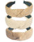 Gewebtes Stirnband, 3pcs Haarreifen Damen Modern, Boho Haarreifen, Geflochtenes Stirnband, Sommer Bohemian Geflochtenes headband Frauen Mädchen Haarschmuck(B)